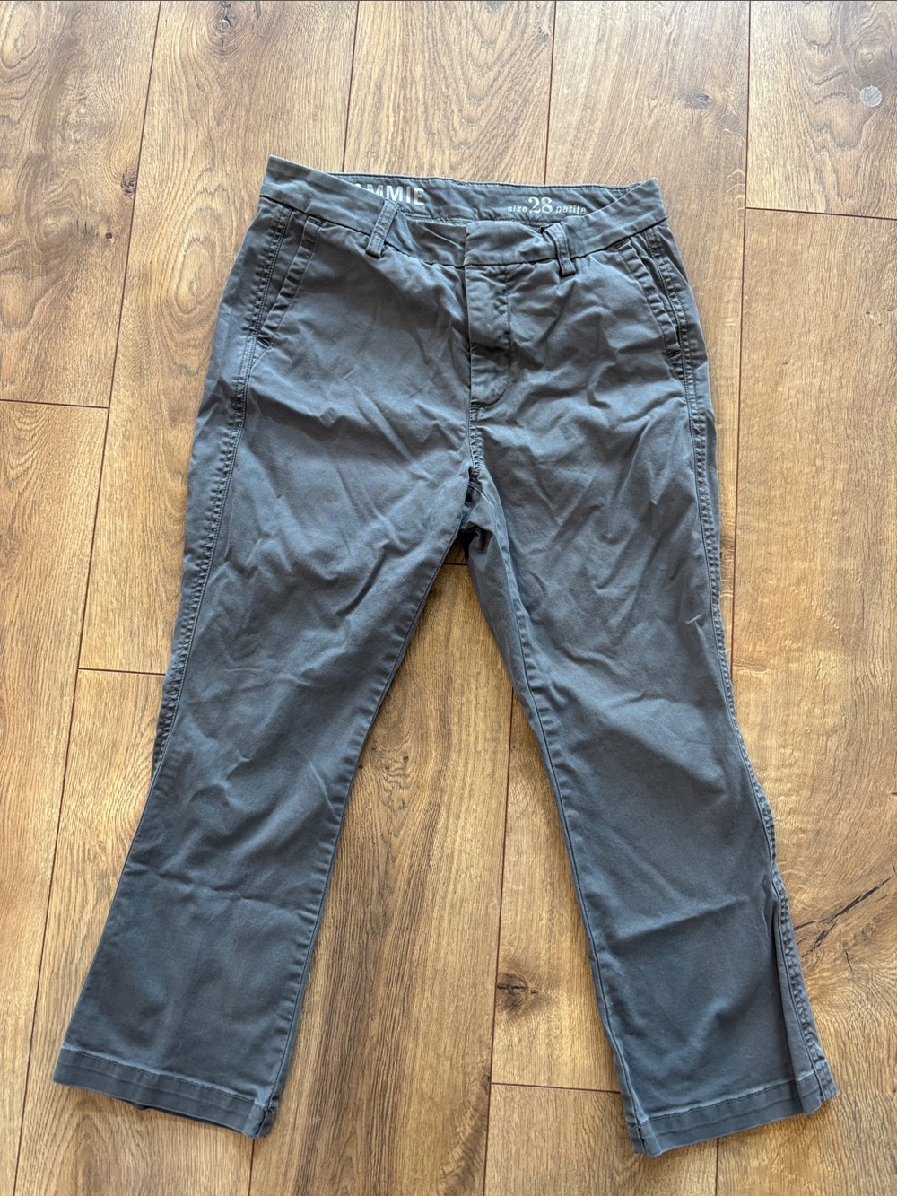 J. Crew Sammie 28 petite Women's Gray Cropped Chino Pants